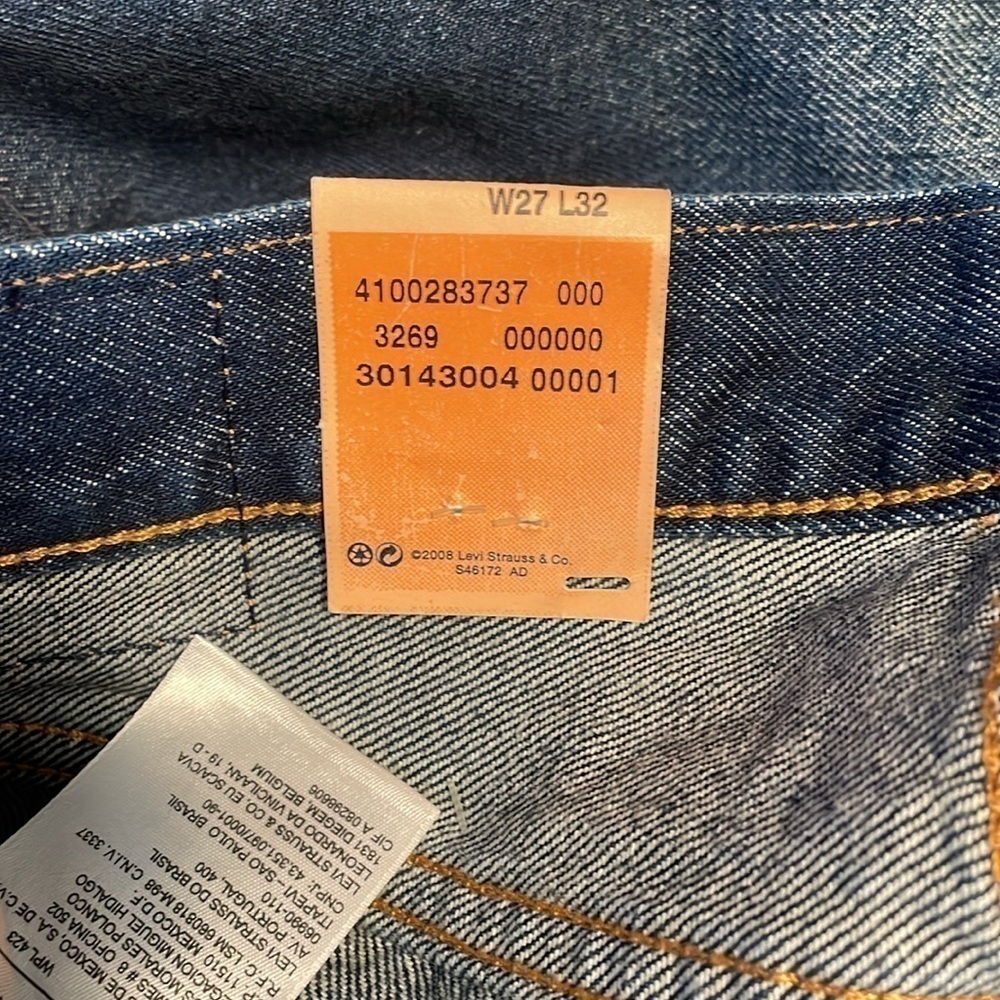 LEVI'S 501 FOR WOMEN STRAIGHT LEG RIDE WEST JEANS - Picture 9 of 11